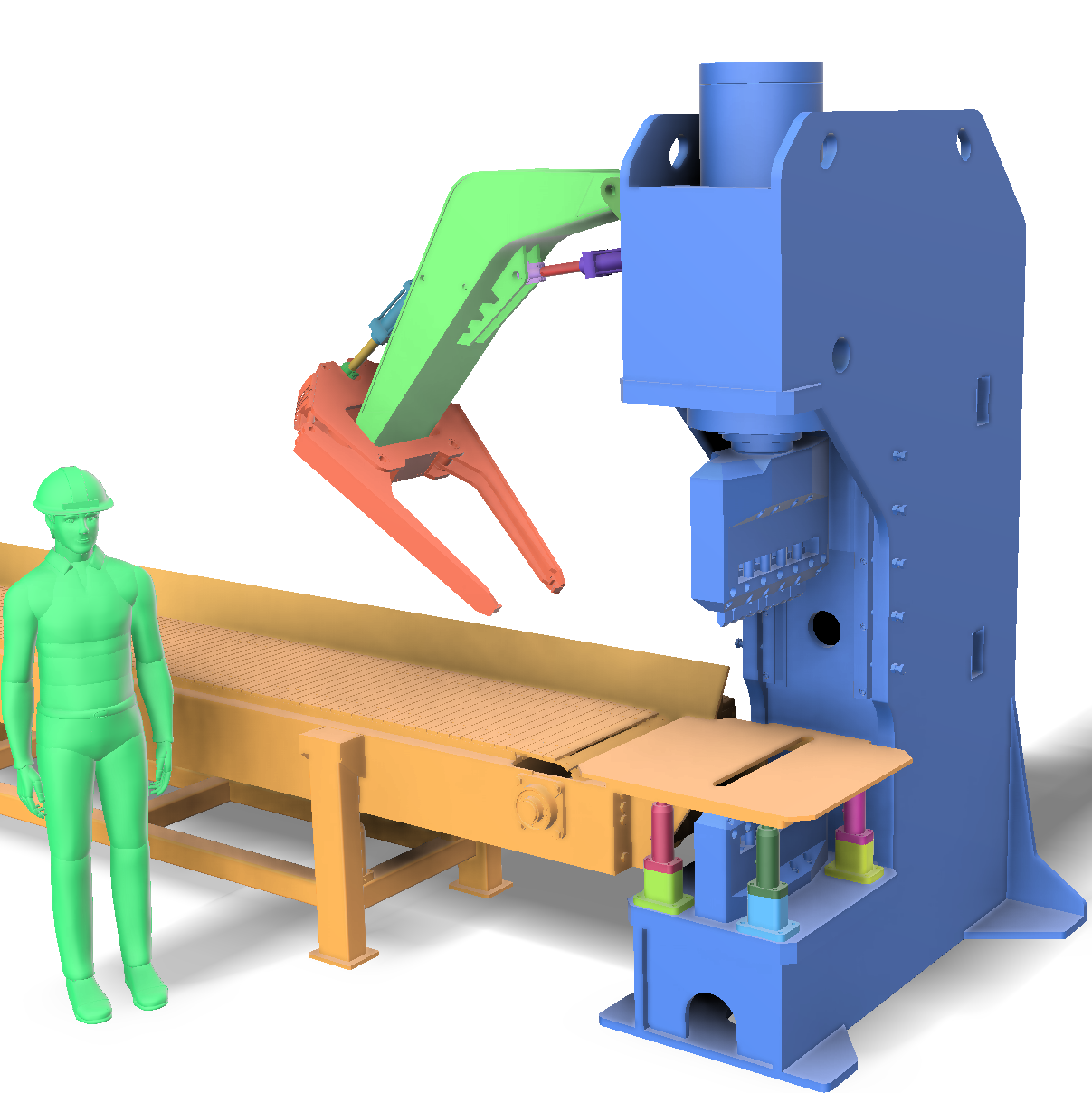 Hydraulic stone splitting press