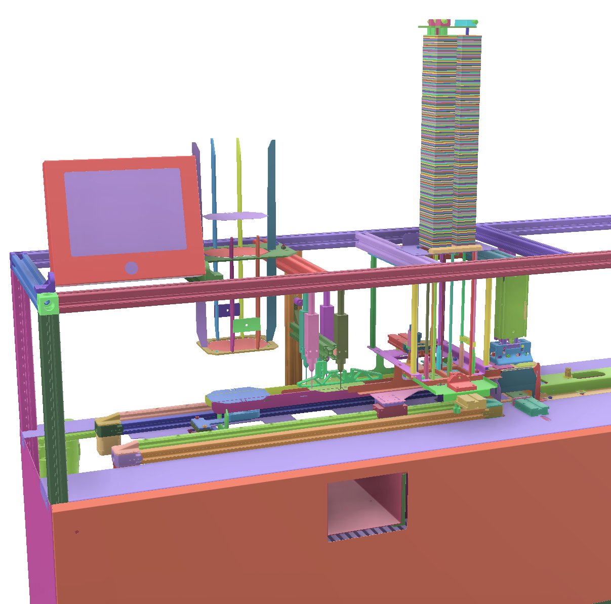 Machine for folding, assembling and gluing souvenir booklets