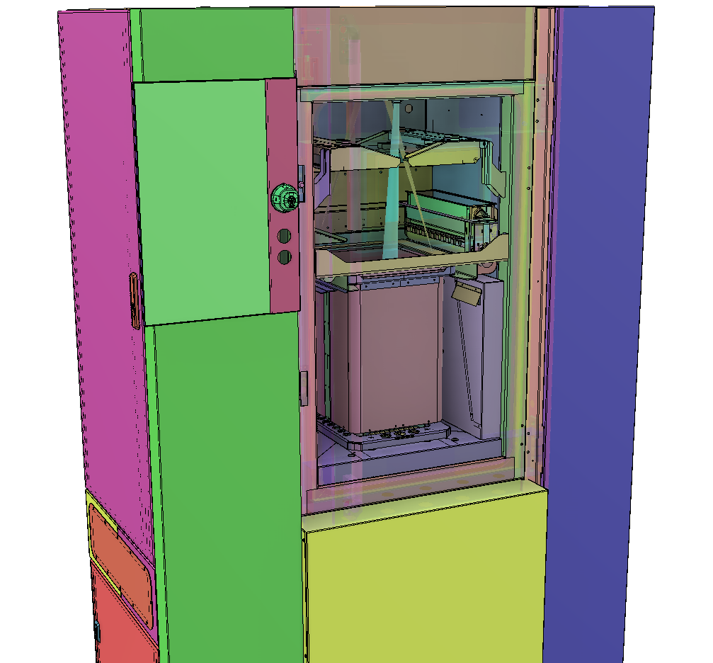 Custom SLS 3D printer for additive manufacturing